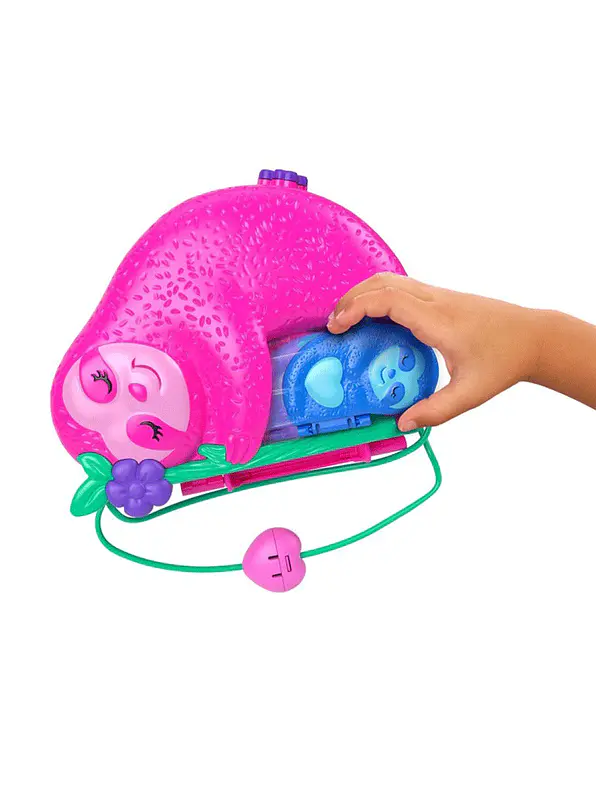 Polly Pocket Cofre Familia De Perezosos 2 En 1 3