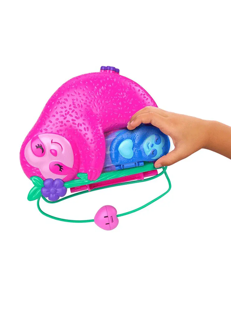 Polly Pocket Cofre Familia De Perezosos 2 En 1 3