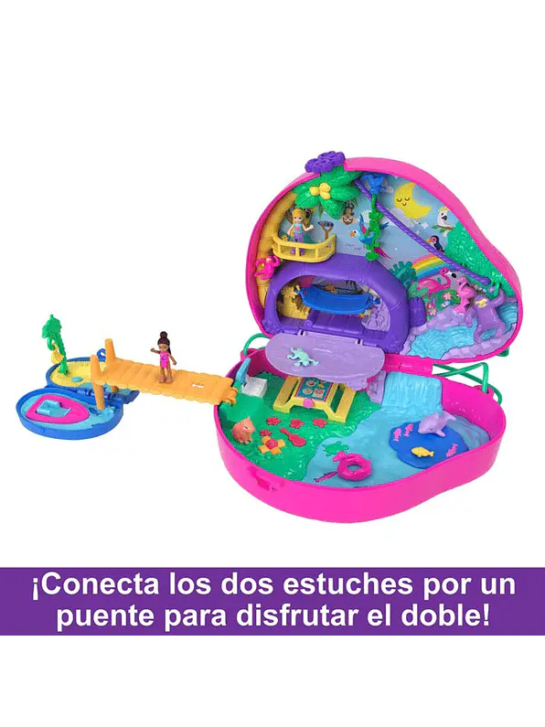 Polly Pocket Cofre Familia De Perezosos 2 En 1 4