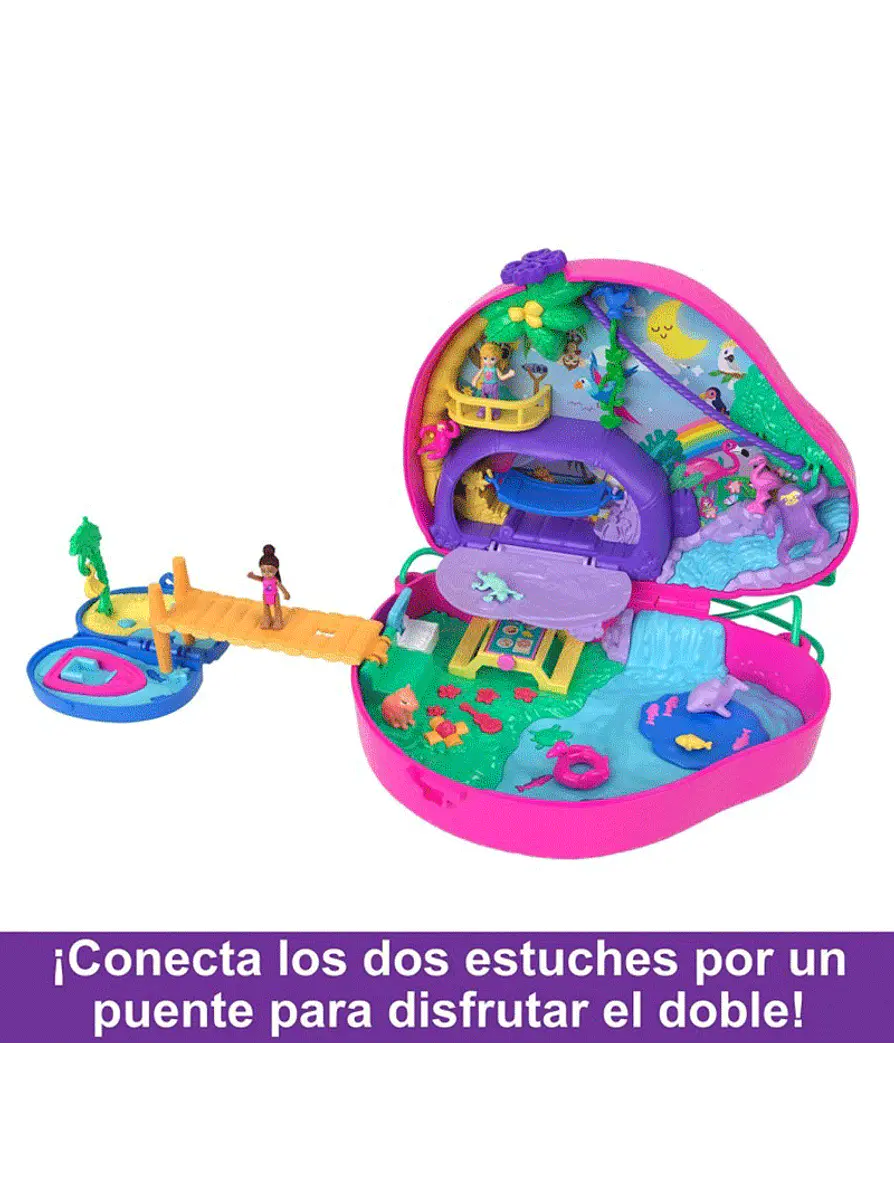 Polly Pocket Cofre Familia De Perezosos 2 En 1 4