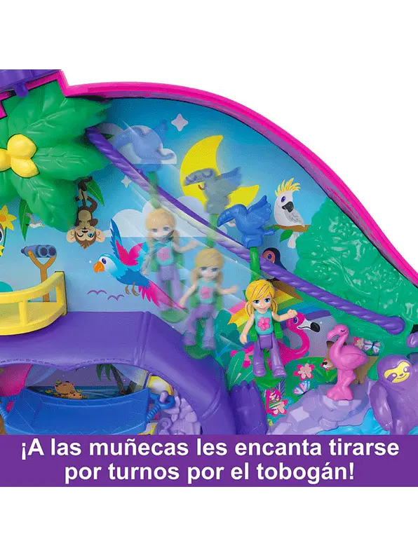 Polly Pocket Cofre Familia De Perezosos 2 En 1 5
