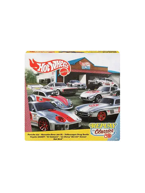 Hot Wheels Pack 7 Vehículos Clásicos Aniversario 80  1
