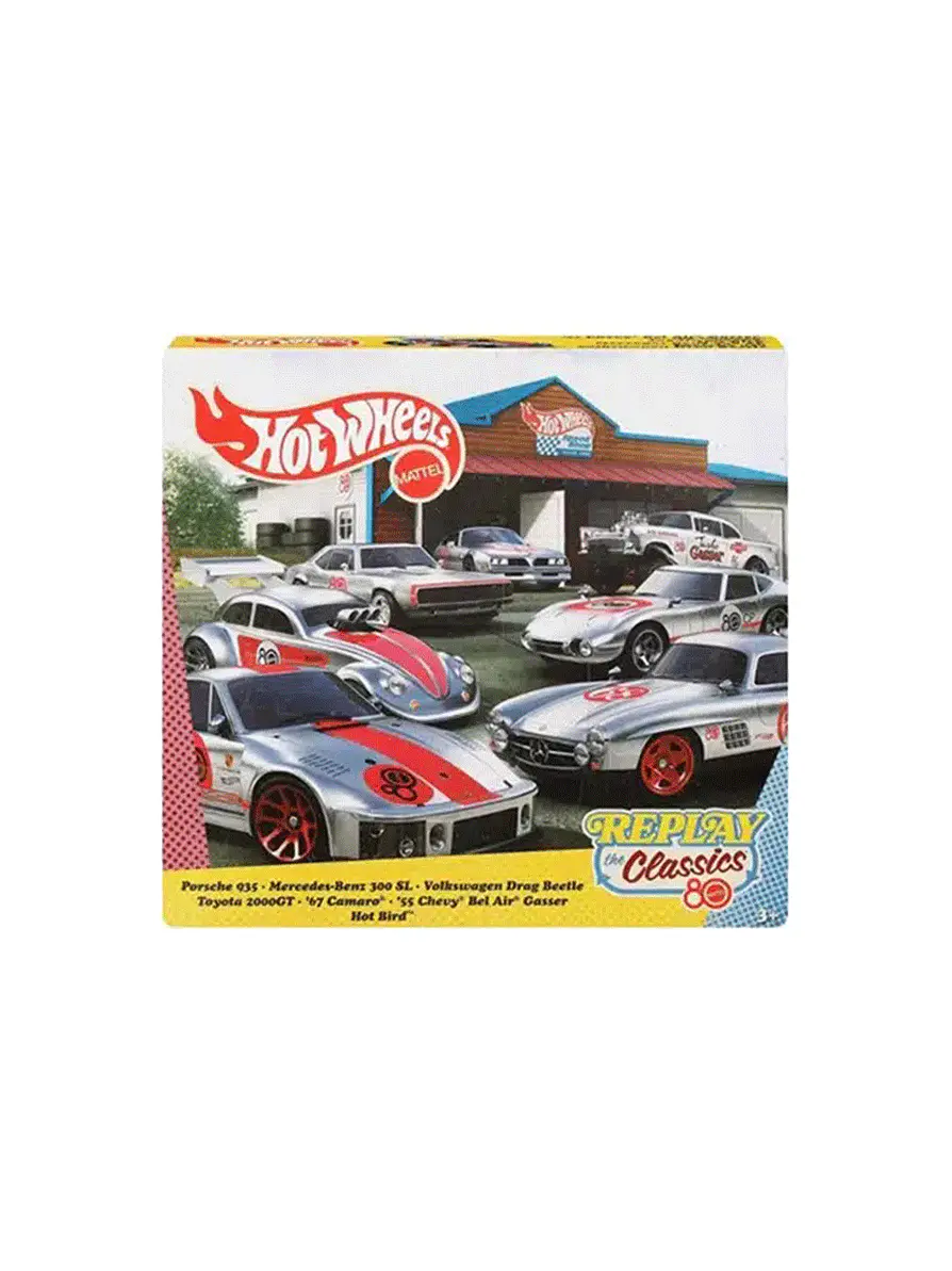 Hot Wheels Pack 7 Vehículos Clásicos Aniversario 80  1