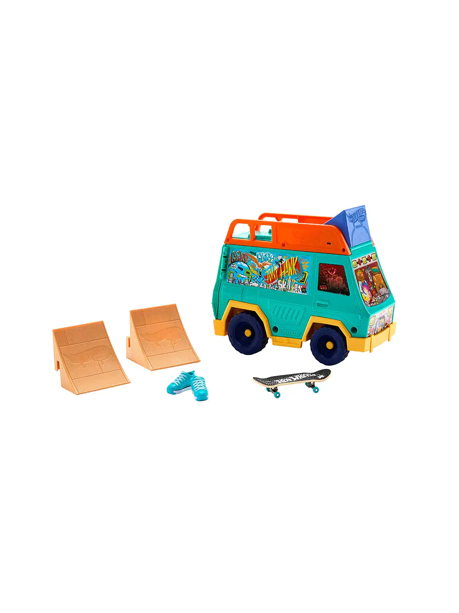 Hot Wheels Conjunto Furgoneta De Skate De Tony Hawk 3
