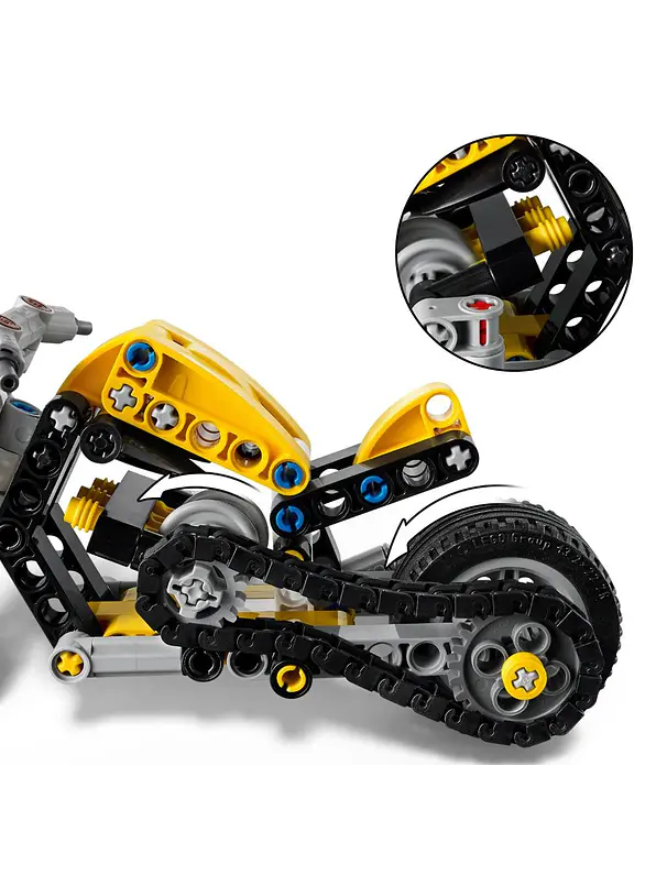 Lego Technic Moto Amarilla 8
