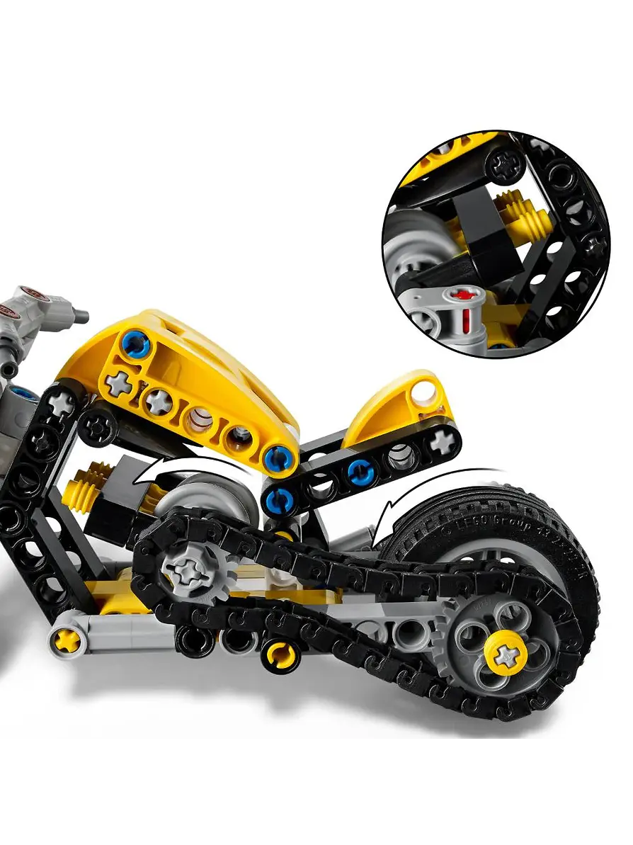 Lego Technic Moto Amarilla 8