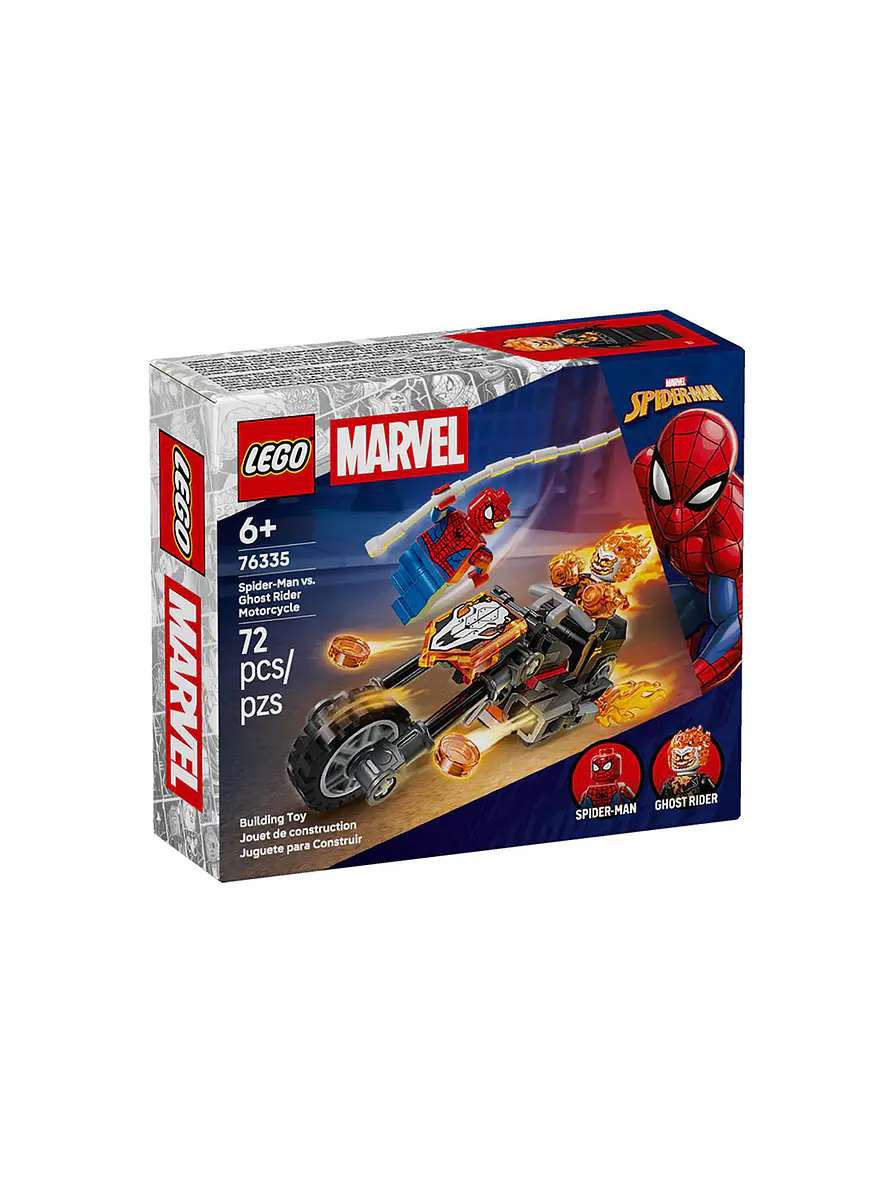Lego Marvel Spider-Man Vs Ghost Rider Motocycle  1