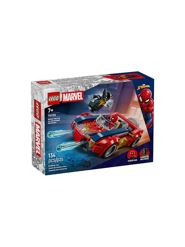 Lego Marvel Spider-Man Car Vs Venomized Wolverine 3