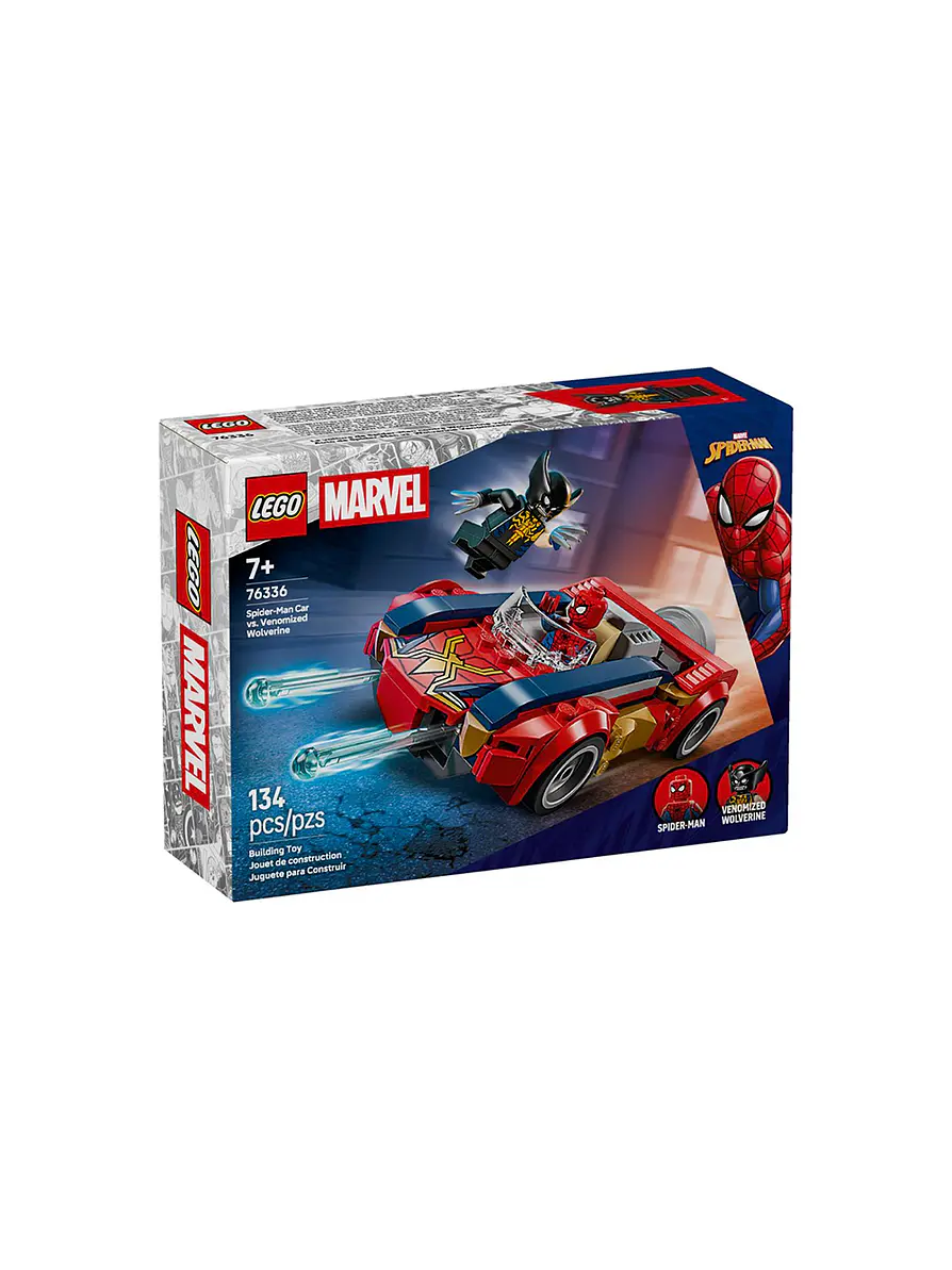 Lego Marvel Spider-Man Car Vs Venomized Wolverine 3