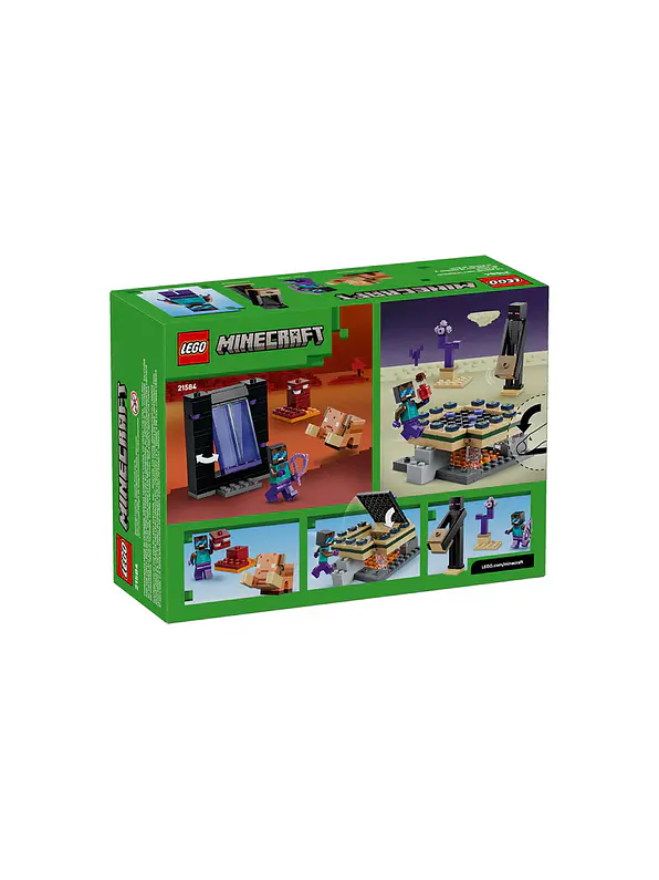 Lego Minecraft El Viaje Por El Nether Y El Portal Al End 3
