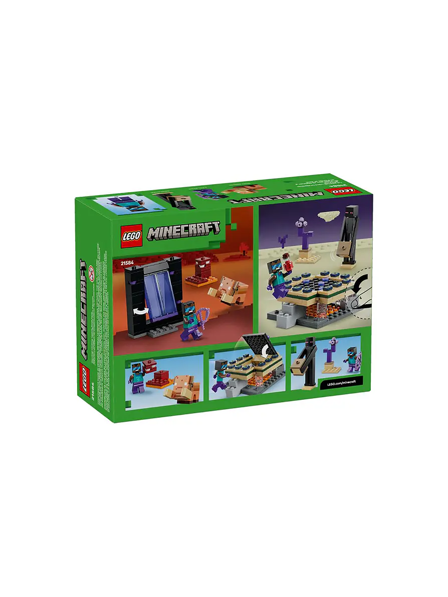 Lego Minecraft El Viaje Por El Nether Y El Portal Al End 3