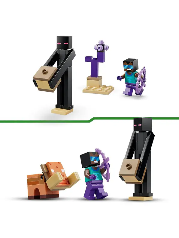 Lego Minecraft El Viaje Por El Nether Y El Portal Al End 4