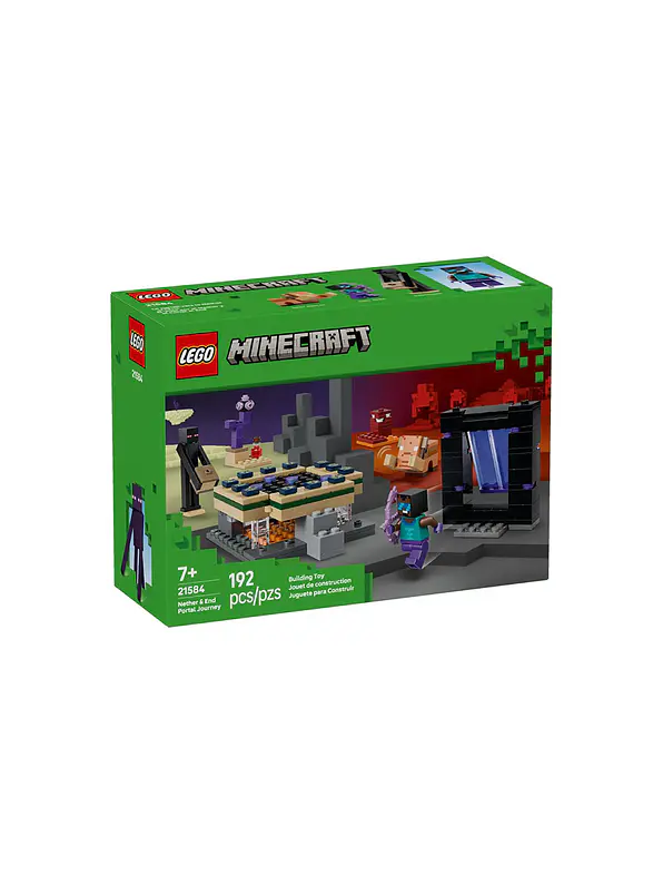 Lego Minecraft El Viaje Por El Nether Y El Portal Al End 1