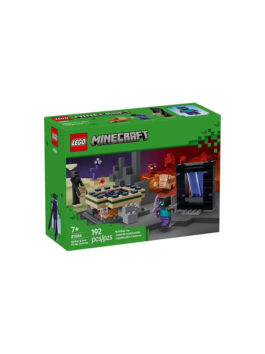 Lego Minecraft El Viaje Por El Nether Y El Portal Al End 1