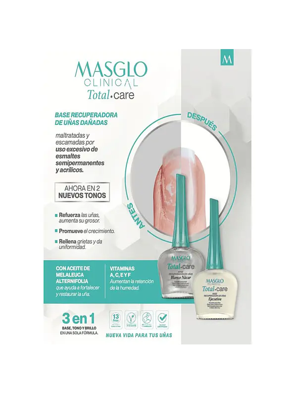 Base Recuperadora De Uñas Masglo Clinical 3