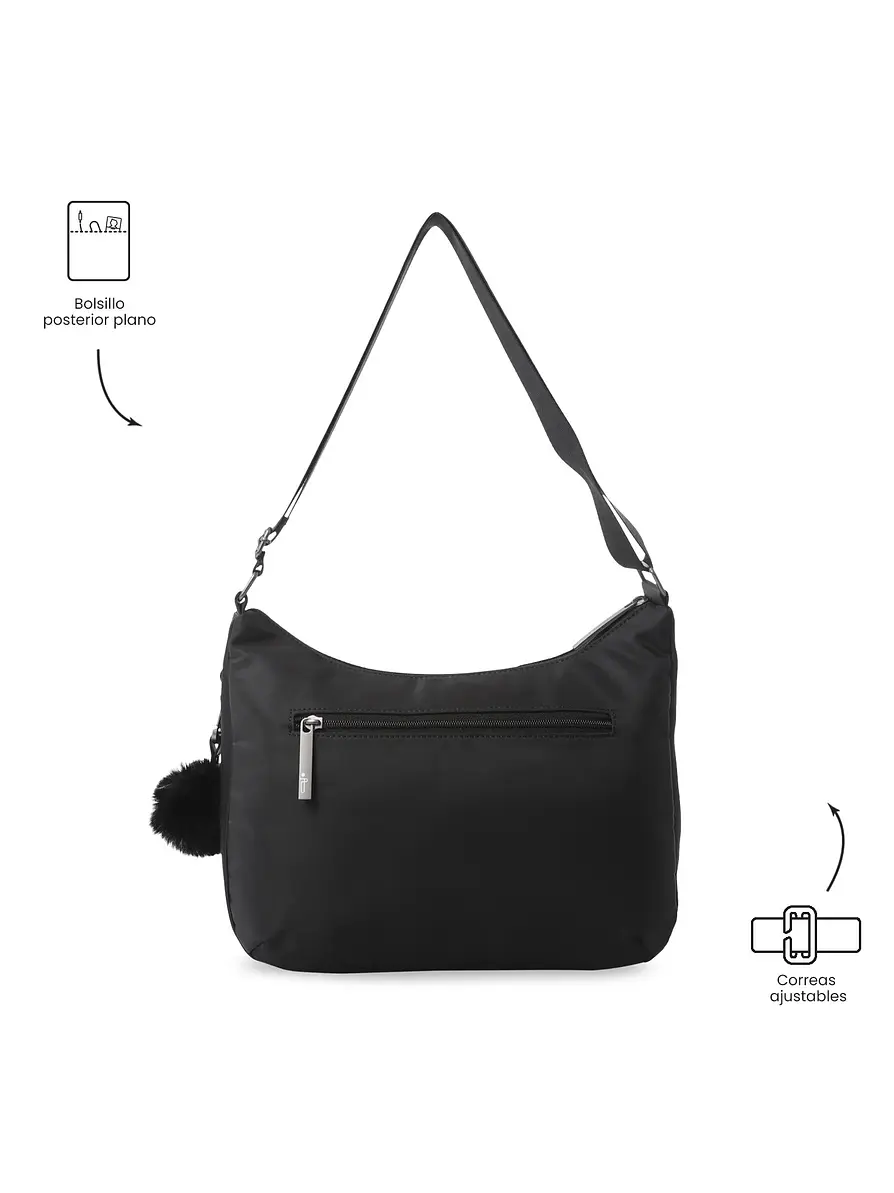 Bolso Adelaide 1 2.0 tipo Crossbody Mediano Negro 3