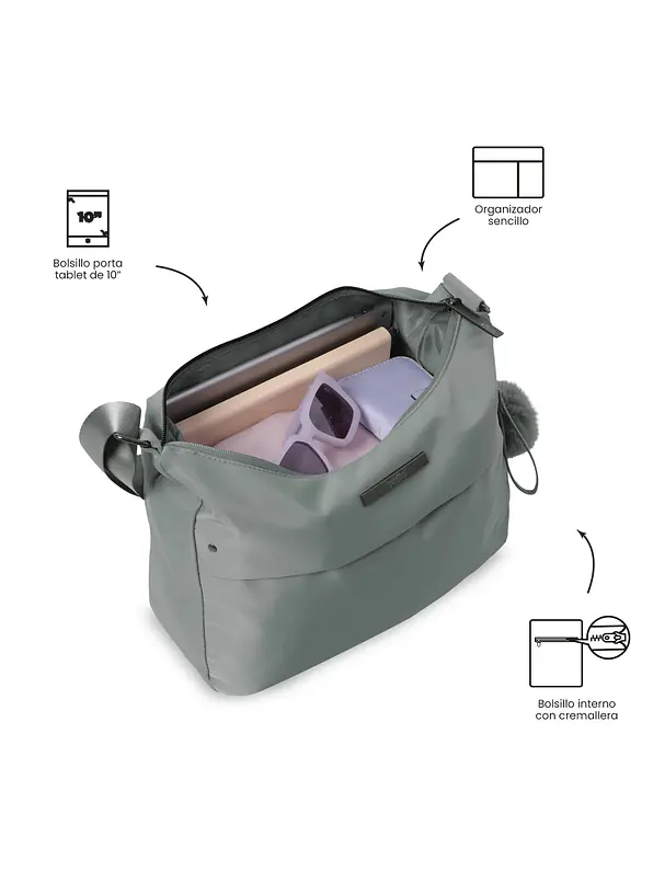 Bolso Adelaide 1 2.0 tipo Crossbody Mediano Verde 2
