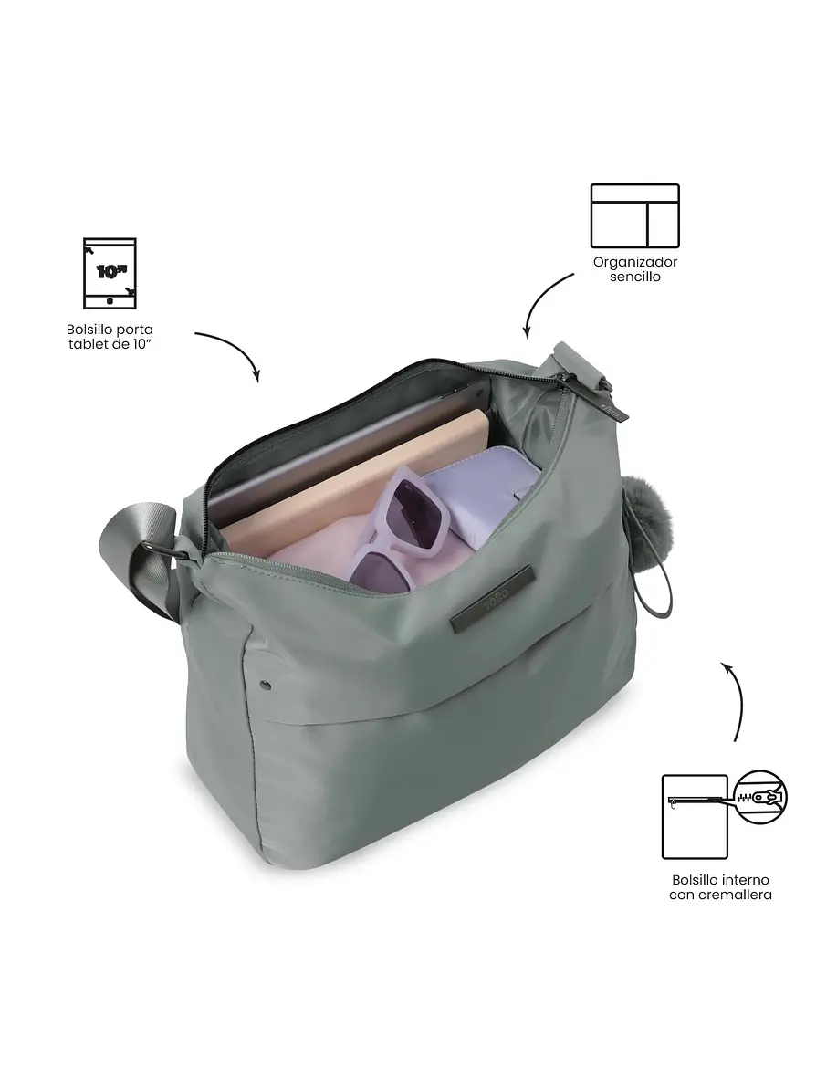 Bolso Adelaide 1 2.0 tipo Crossbody Mediano Verde 2