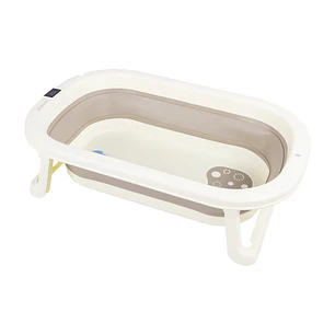 Bañera Plegable Splash Con Termometro Gray