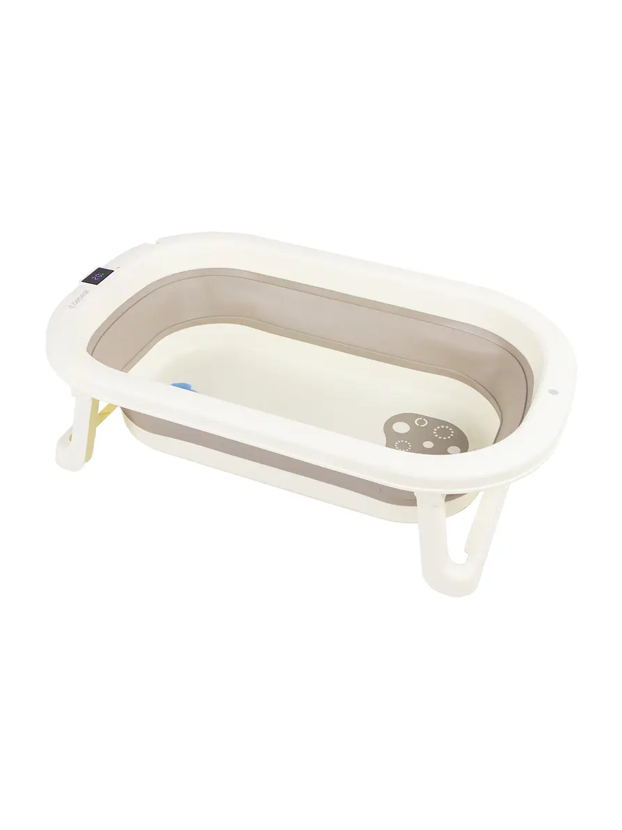 Bañera Plegable Splash Con Termometro Gray 1