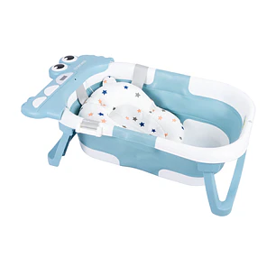 Bañera Plegable Bubble con Almohadilla Blue