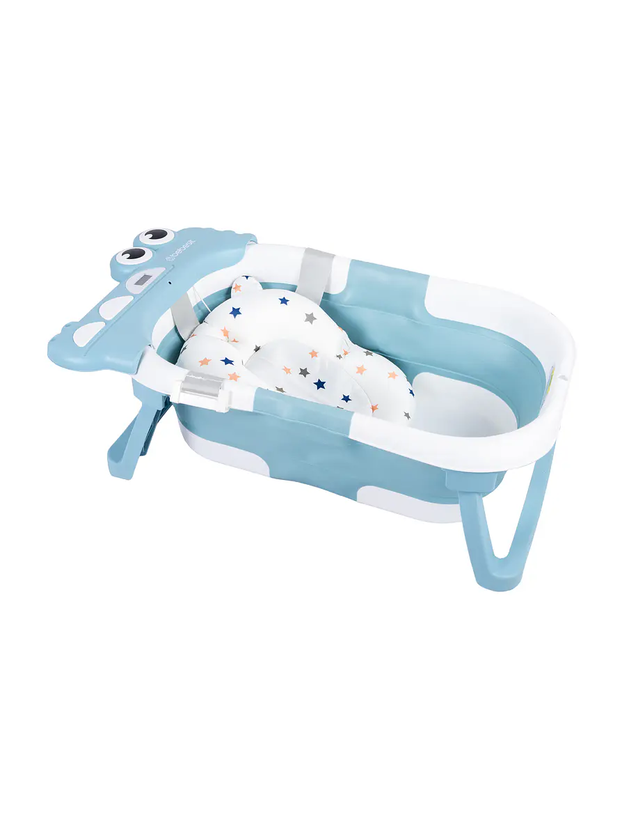 Bañera Plegable Bubble con Almohadilla Blue 1