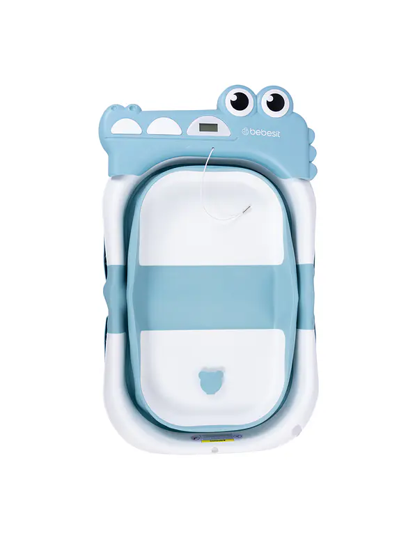 Bañera Plegable Bubble con Almohadilla Blue 9