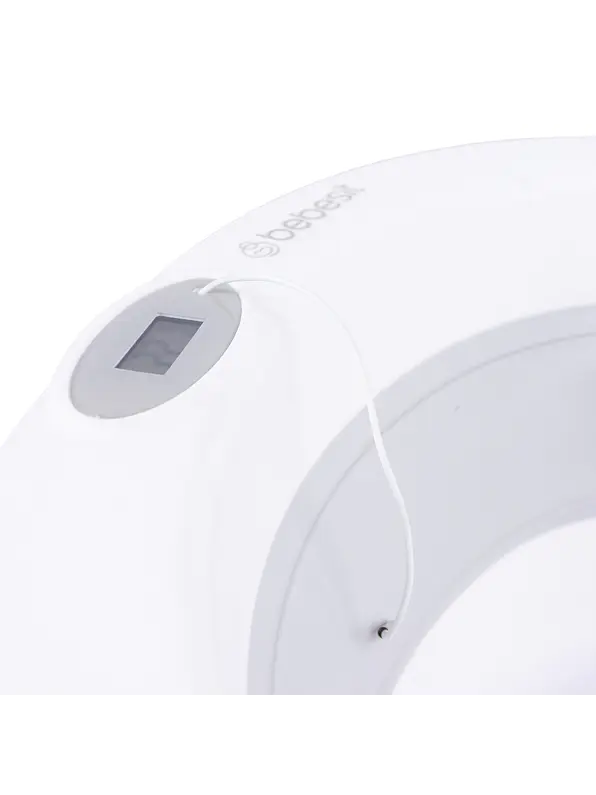 Bañera Plegable Ocean Con Termómetro y Caballete y Soporte Gris 9