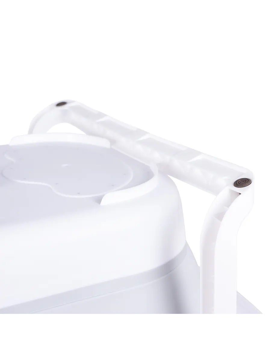 Bañera Plegable Ocean Con Termómetro y Caballete y Soporte Gris 12