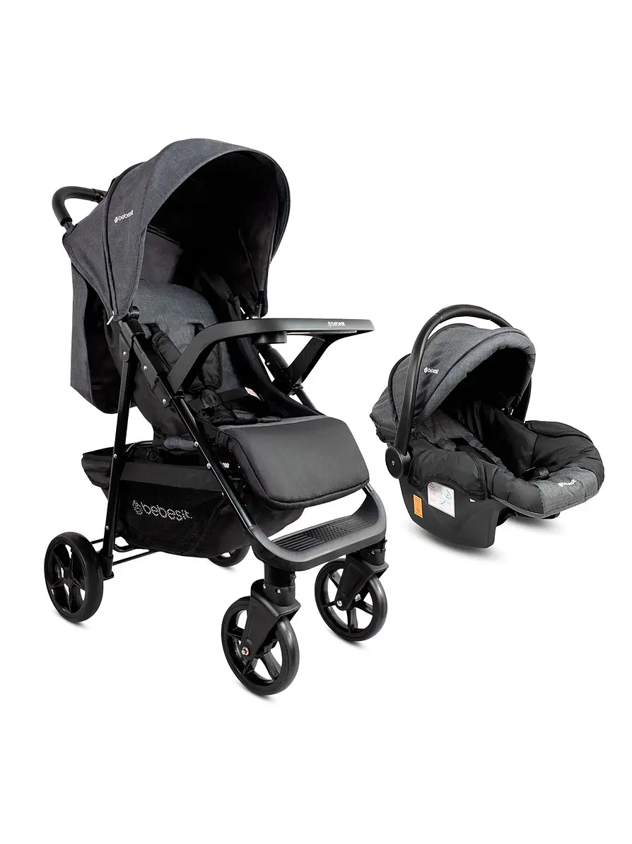 Coche Travel System Bebesit Portofino Gris 1