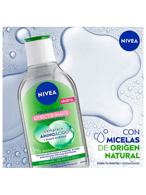 Agua Micelar Nivea Efecto Mate 400 ml 4