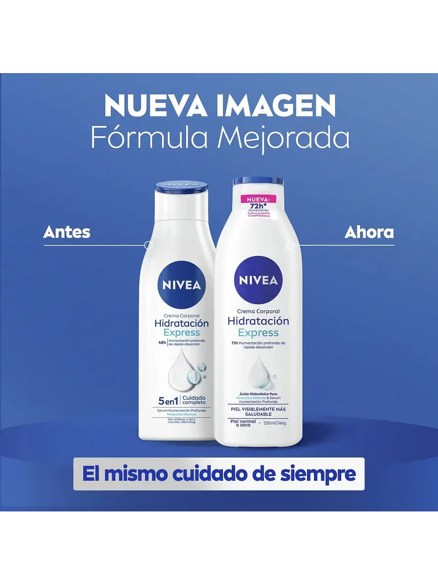 Crema Corporal Nivea Hidratación Express 250ml 2