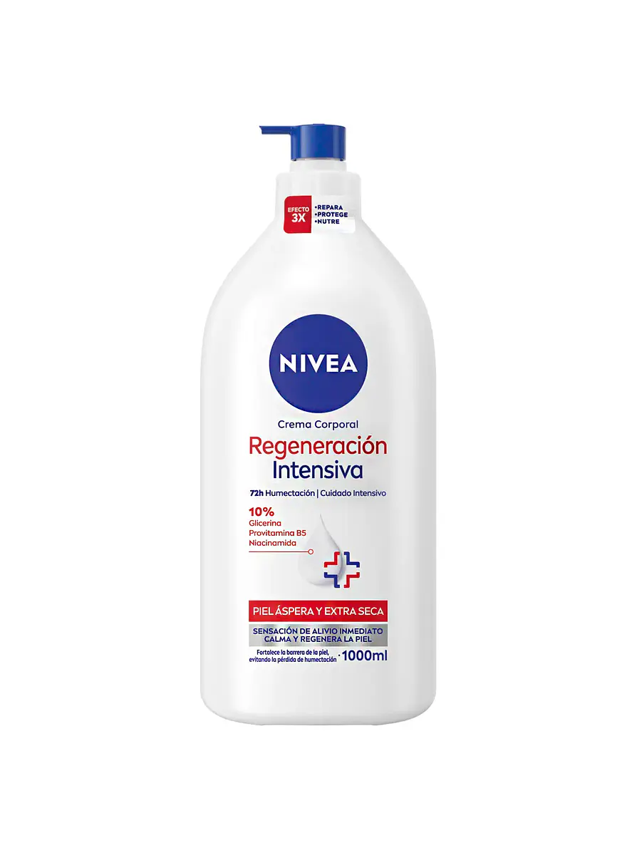 Crema Corporal Nivea Regeneración Intensiva 1000 ml 1