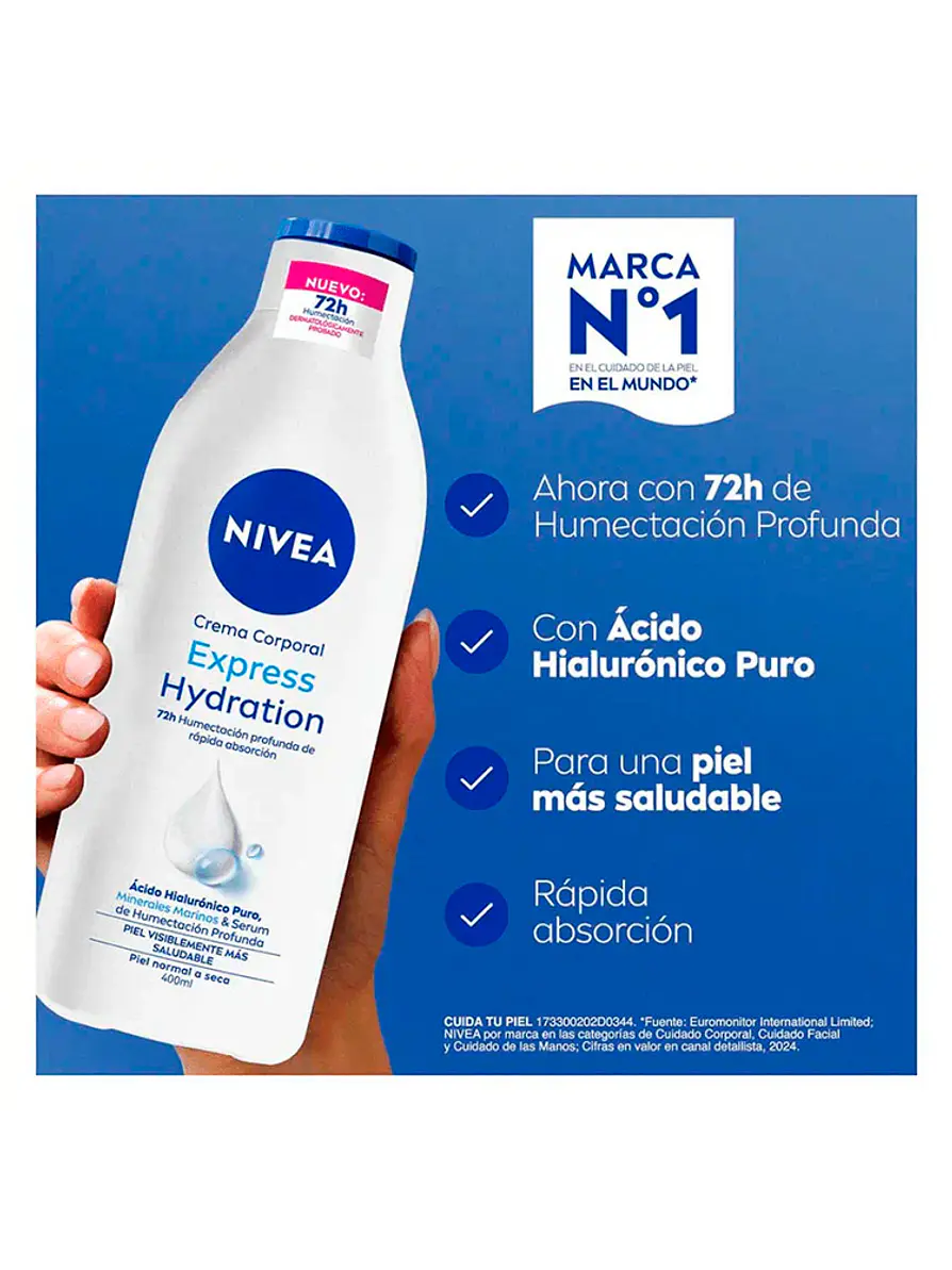 Loción Corporal Nivea Hidratación Express 400ml 3