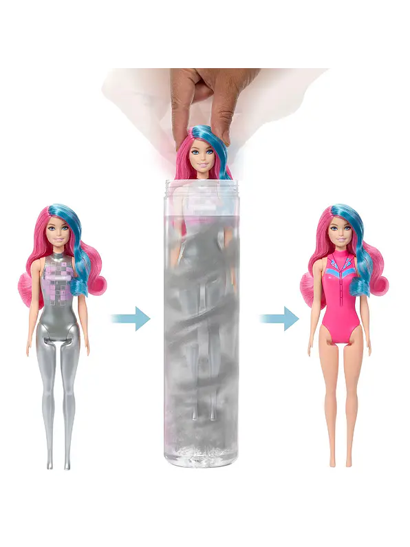 Barbie Color Reveal Muñeca Moda Disco Sorpresa 3