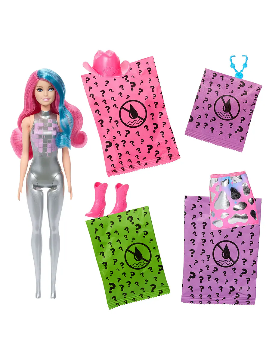 Barbie Color Reveal Muñeca Moda Disco Sorpresa 4