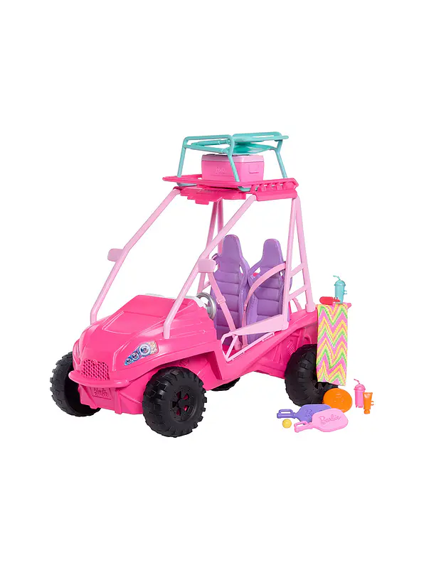 Barbie Detectives en La Playa Vehículo De Juguete Buggy 1