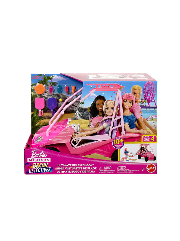 Barbie Detectives en La Playa Vehículo De Juguete Buggy 2
