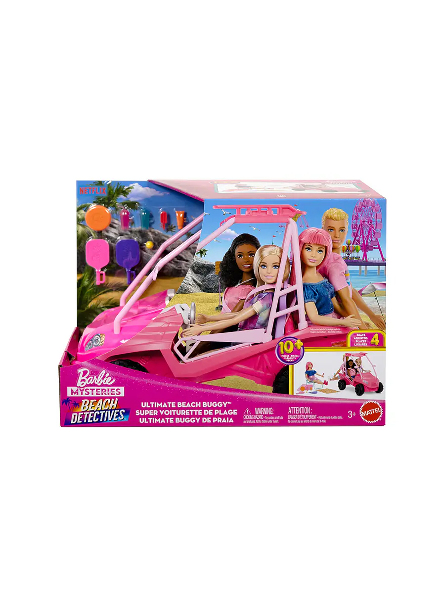 Barbie Detectives en La Playa Vehículo De Juguete Buggy 2