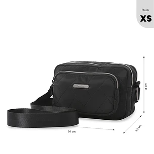 Bolso Totto para Mujer 2 en 1 Funty 3.0 Quilted Crossbody pequeño Negro 