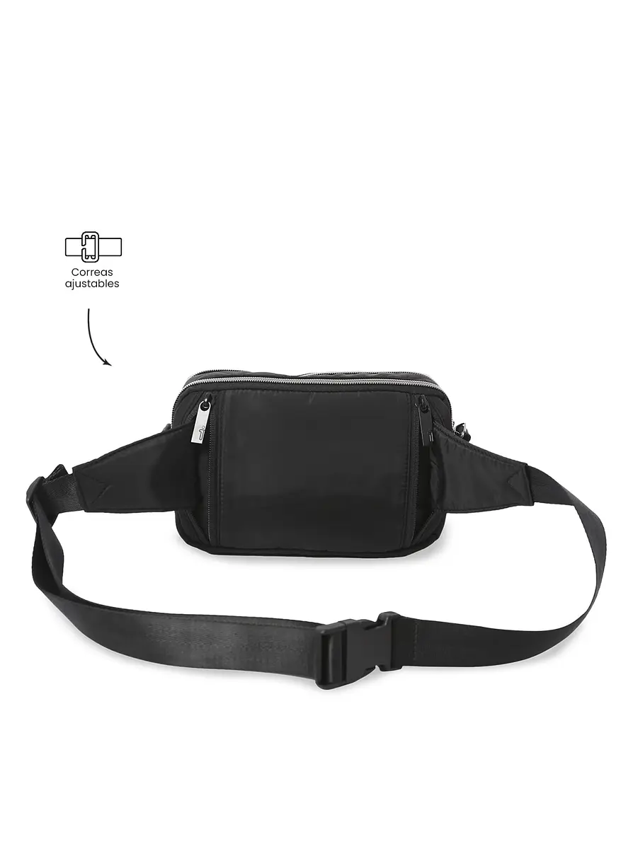 Bolso Totto para Mujer 2 en 1 Funty 3.0 Quilted Crossbody pequeño Negro  3