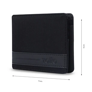 Billetera Totto Vlideri 3.0 con RFID Blocker Negra