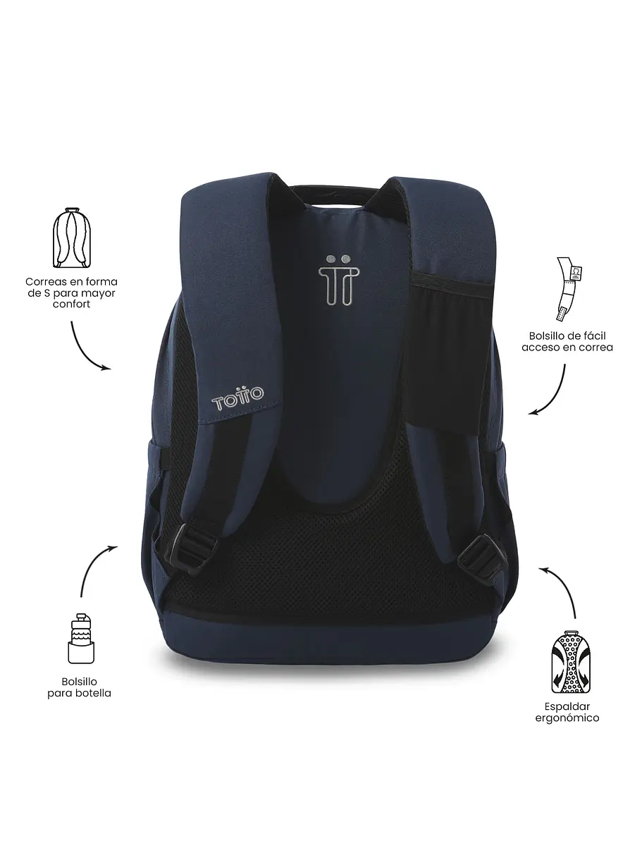 Morral Totto Gommas Ecole Solid Porta PC 13