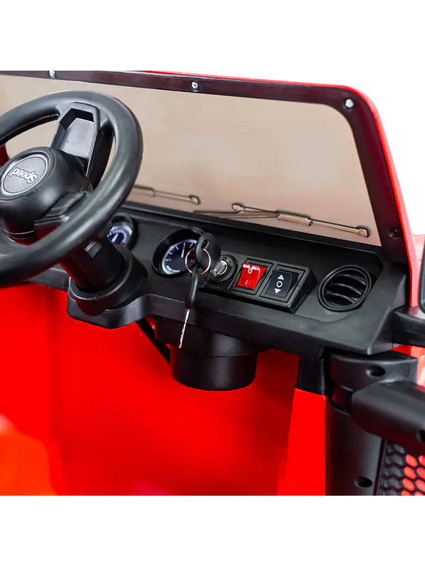 Vehiculo Wrangler Speed Red 12v 7