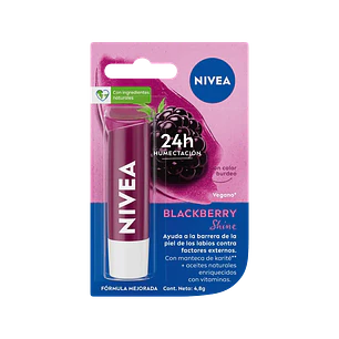 Protector Labial Nivea Blackberry Shine