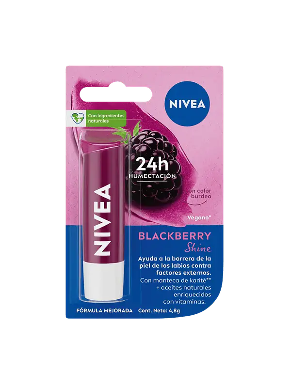 Protector Labial Nivea Blackberry Shine 1