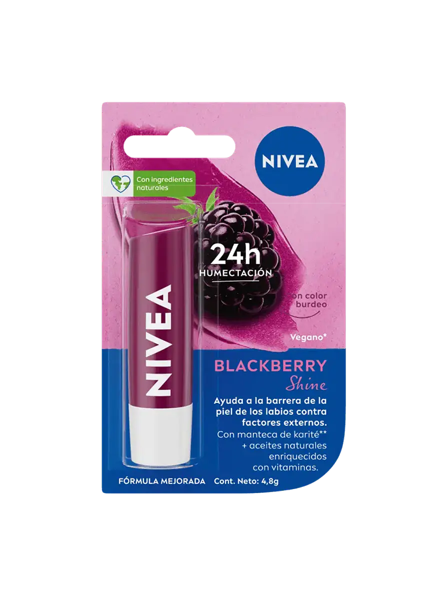 Protector Labial Nivea Blackberry Shine 1