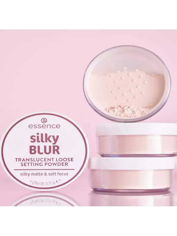 Polvo Fijador Silky Blur Matte Translucent Essence 4