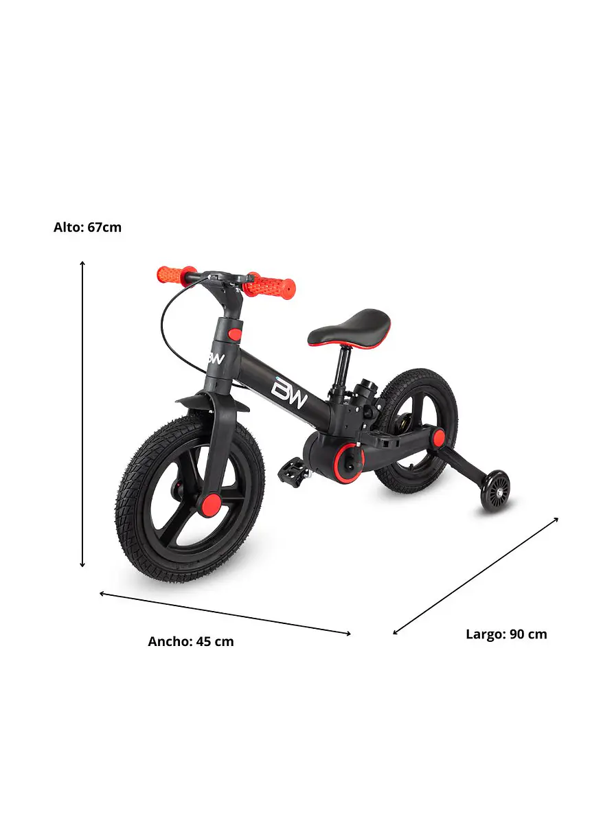 Bicicleta 4 en 1 Revolt Plegable Black 4