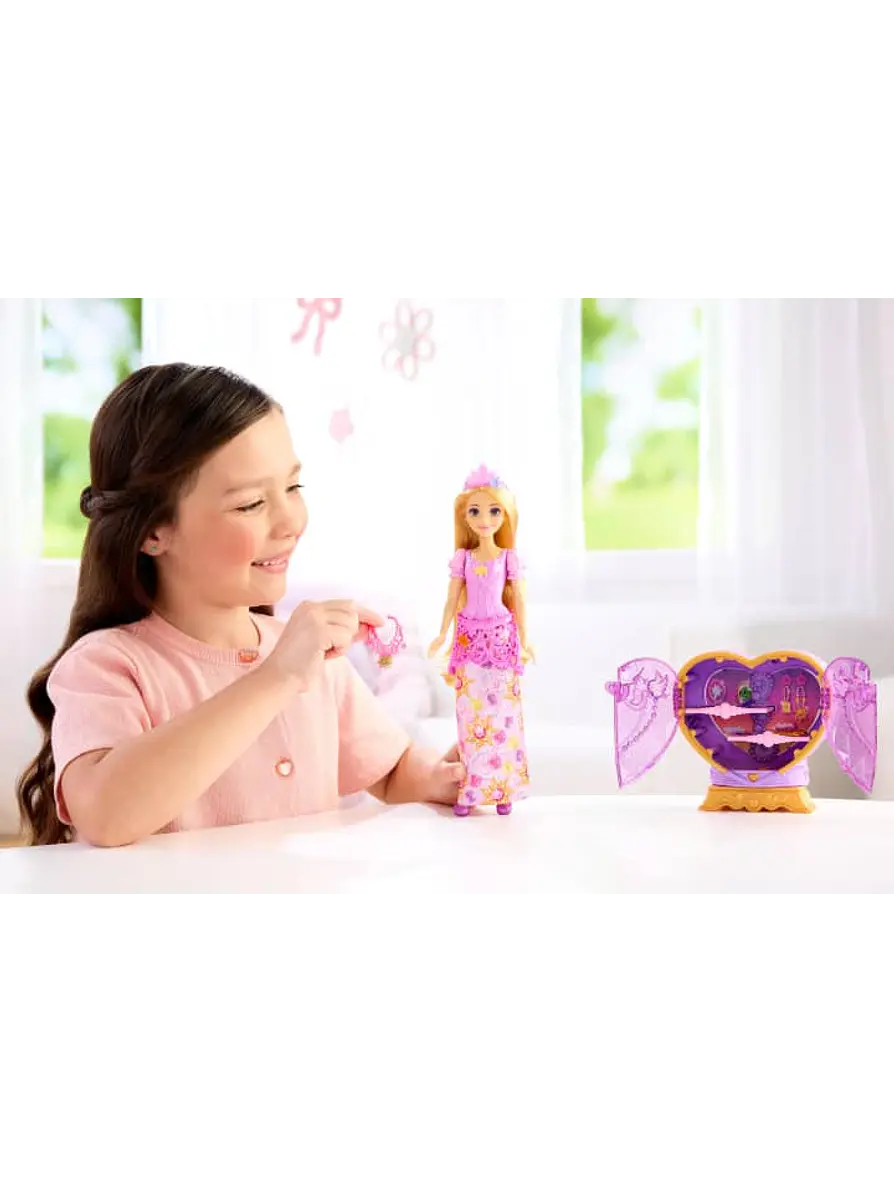 Rapunzel Jewel Reveal Disney Princesas con 8 Sorpresas, Incluido un Joyero y 10 accesorios 6